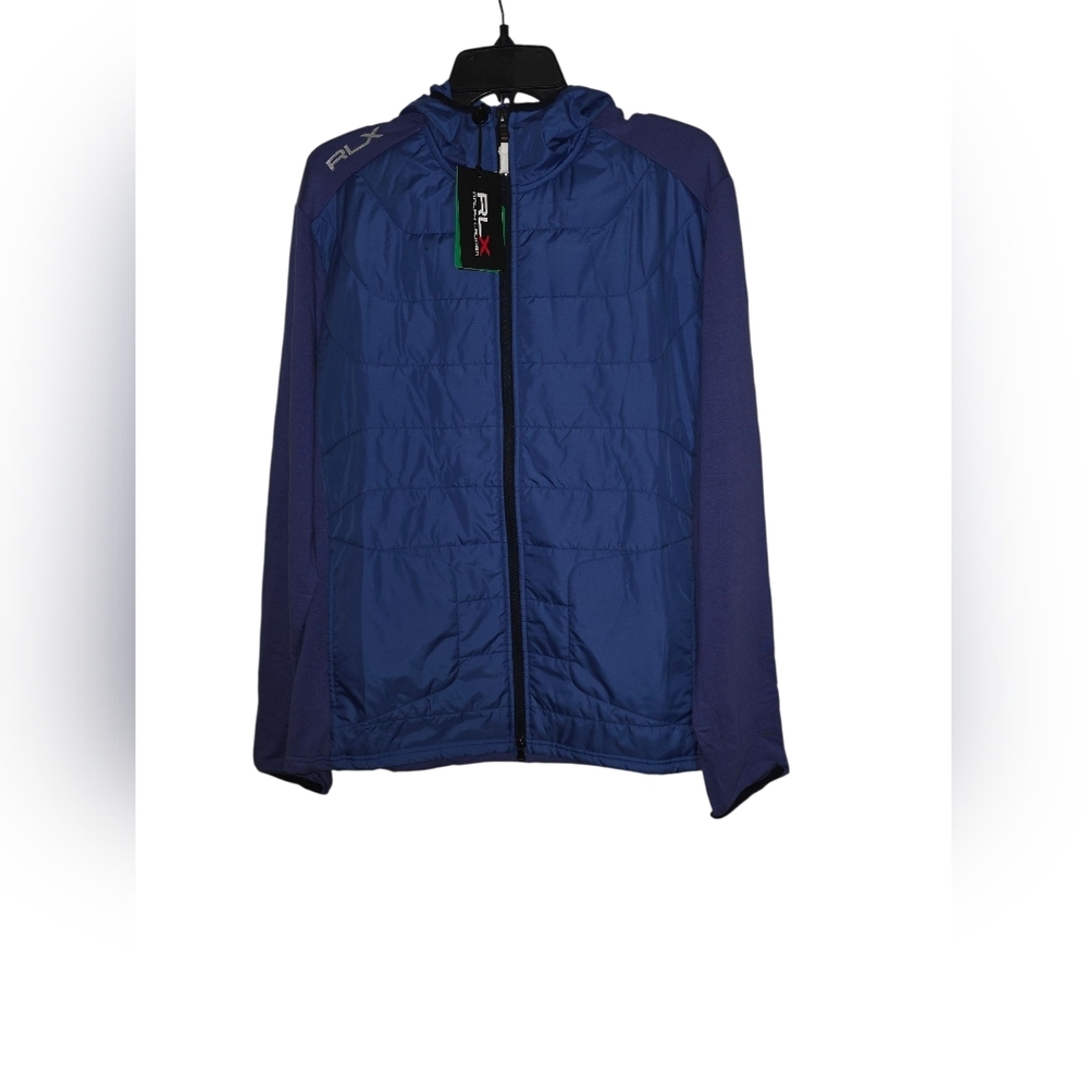 RLX Golf Ralph Lauren Mens Hybrid Wool Jacket Blue NWT $268